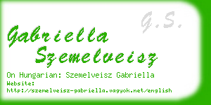 gabriella szemelveisz business card